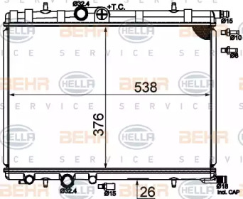 Теплообменник HELLA 8MK 376 718-054