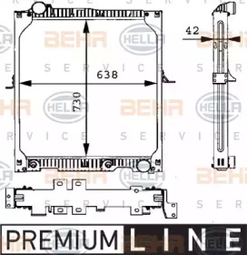 Теплообменник HELLA 8MK 376 721-141