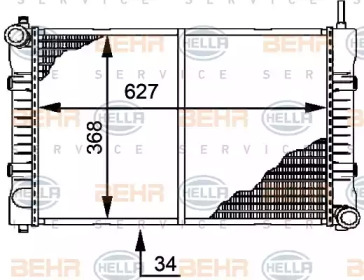 Теплообменник HELLA 8MK 376 721-291