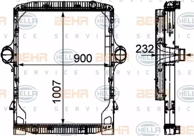 Теплообменник HELLA 8MK 376 722-161