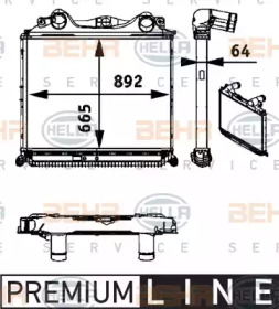 Теплообменник HELLA 8ML 376 724-371