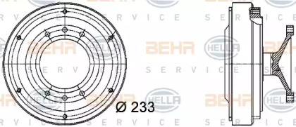 Сцепление HELLA 8MV 376 727-181