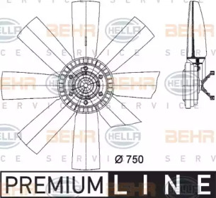 Вентилятор HELLA 8MV 376 731-301