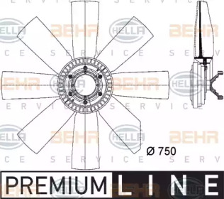 Вентилятор HELLA 8MV 376 731-451