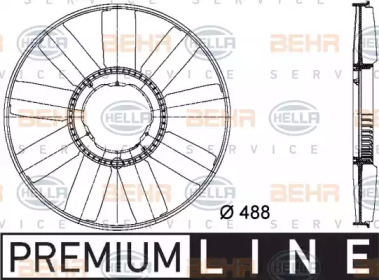 Рабочее колесо вентилятора HELLA 8MV 376 733-211