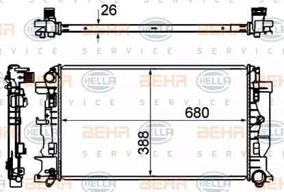 Теплообменник HELLA 8MK 376 735-331