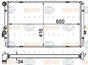 Теплообменник HELLA 8MK 376 735-361