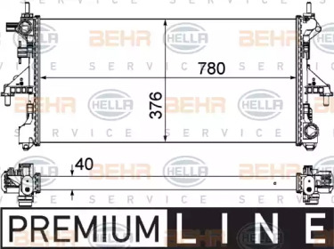 Теплообменник HELLA 8MK 376 750-431