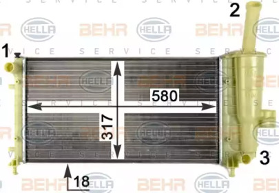 Теплообменник HELLA 8MK 376 754-424