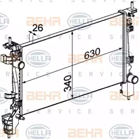 Теплообменник HELLA 8MK 376 754-714