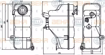 Резервуар HELLA 8MA 376 755-191