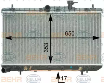 Теплообменник HELLA 8MK 376 762-771