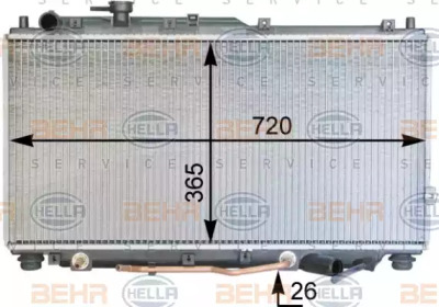 Теплообменник HELLA 8MK 376 763-521