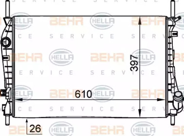 Теплообменник HELLA 8MK 376 764-161