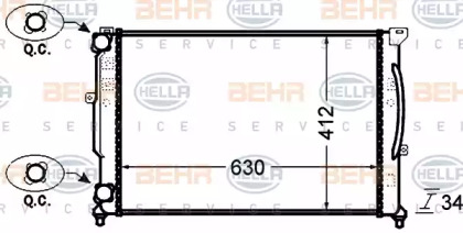 Теплообменник HELLA 8MK 376 766-354