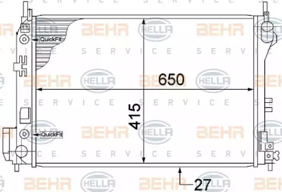 Теплообменник HELLA 8MK 376 771-211