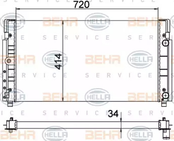 Теплообменник HELLA 8MK 376 773-774