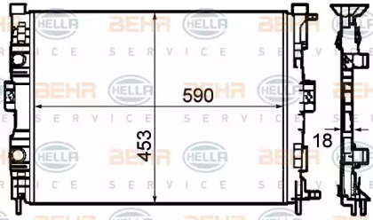 Теплообменник HELLA 8MK 376 781-134