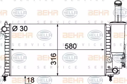 Теплообменник HELLA 8MK 376 787-091