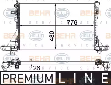 Теплообменник HELLA 8MK 376 787-431