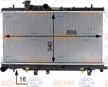 Теплообменник HELLA 8MK 376 787-661