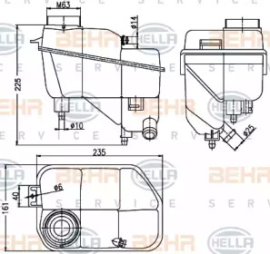 Резервуар HELLA 8MA 376 789-701