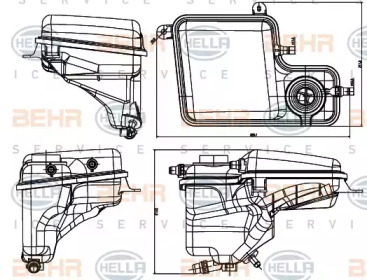 Резервуар HELLA 8MA 376 789-711