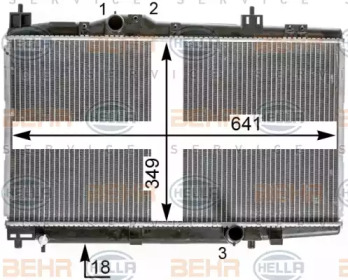 Теплообменник HELLA 8MK 376 900-341