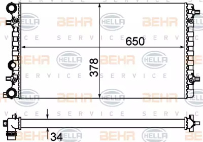 Теплообменник HELLA 8MK 376 901-091