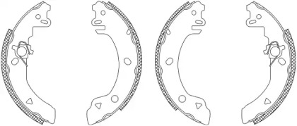 Комлект тормозных накладок HELLA 8DB 355 003-131