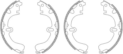 Комлект тормозных накладок HELLA 8DB 355 003-331