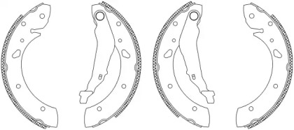 Комлект тормозных накладок HELLA 8DB 355 003-451