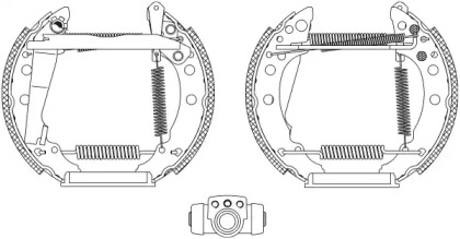 Комлект тормозных накладок HELLA 8DB 355 003-721