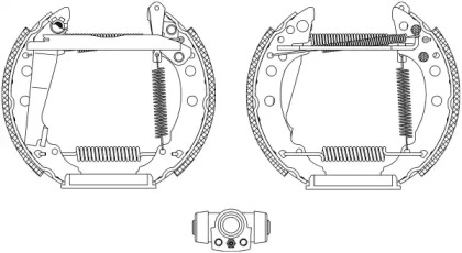 Комлект тормозных накладок HELLA 8DB 355 003-741