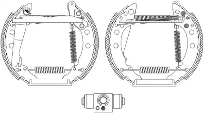 Комлект тормозных накладок HELLA 8DB 355 005-241