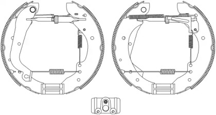 Комлект тормозных накладок HELLA 8DB 355 004-281