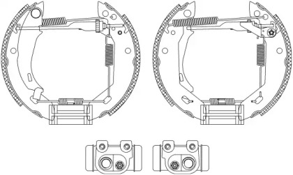 Комлект тормозных накладок HELLA 8DB 355 003-961