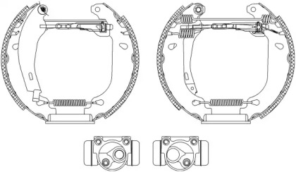 Комлект тормозных накладок HELLA 8DB 355 003-891