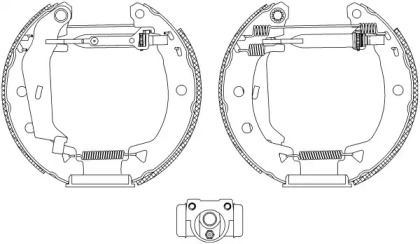 Комлект тормозных накладок HELLA 8DB 355 004-701