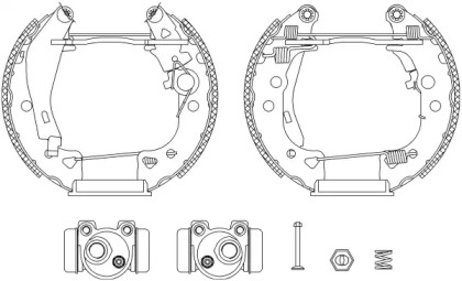 Комлект тормозных накладок HELLA 8DB 355 003-611