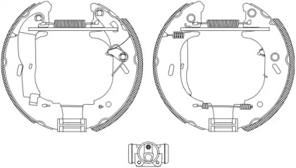 Комлект тормозных накладок HELLA 8DB 355 004-131