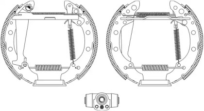 Комлект тормозных накладок HELLA 8DB 355 004-051