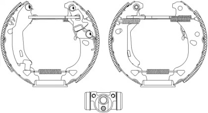 Комлект тормозных накладок HELLA 8DB 355 004-311