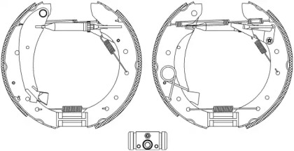 Комлект тормозных накладок HELLA 8DB 355 005-281