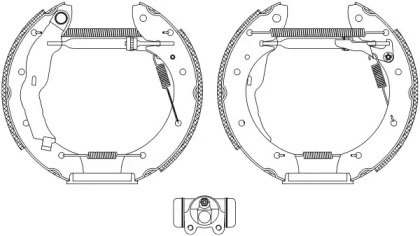 Комлект тормозных накладок HELLA 8DB 355 004-621