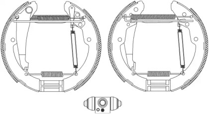 Комлект тормозных накладок HELLA 8DB 355 005-251