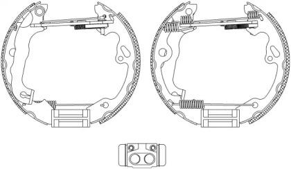 Комлект тормозных накладок HELLA 8DB 355 004-971