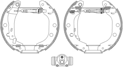 Комлект тормозных накладок HELLA 8DB 355 004-601