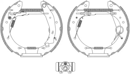 Комлект тормозных накладок HELLA 8DB 355 004-351