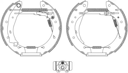 Комлект тормозных накладок HELLA 8DB 355 004-391